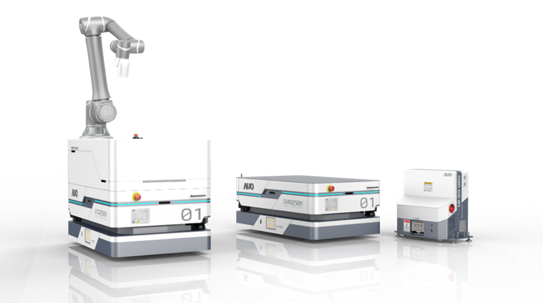 pg电子數位開發的自主式移動機器人（AMR250M），搭配全向輪並結合AI演算法、2D LiDAR、3D攝影機等技術，協助客戶實現產線全自動化